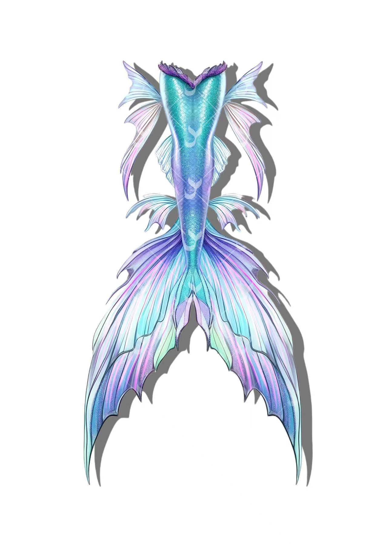 JIYASI Glimmer Scales Mermaid Tail