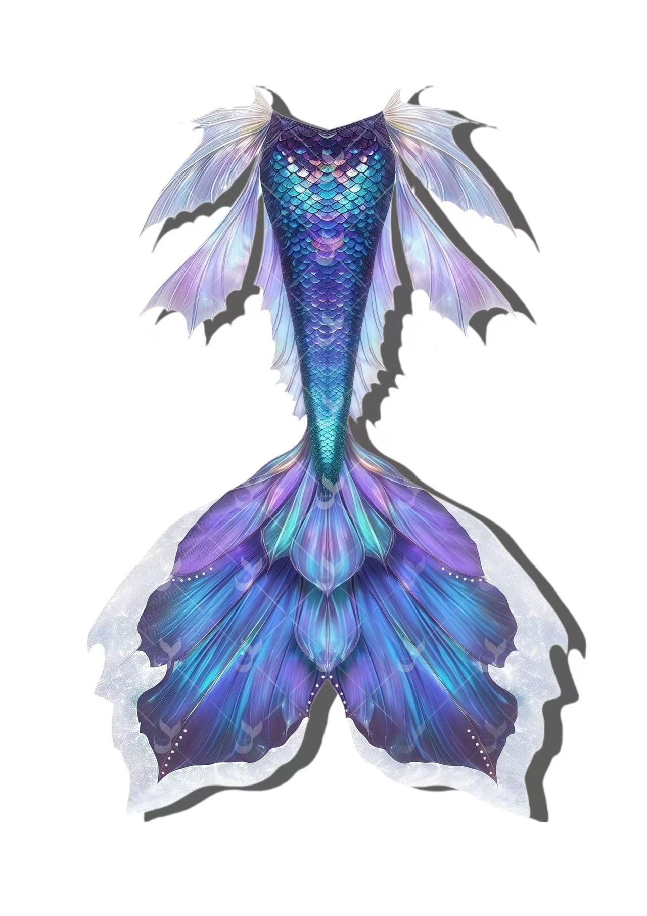 JIYASI Ao Run Mermaid Tail