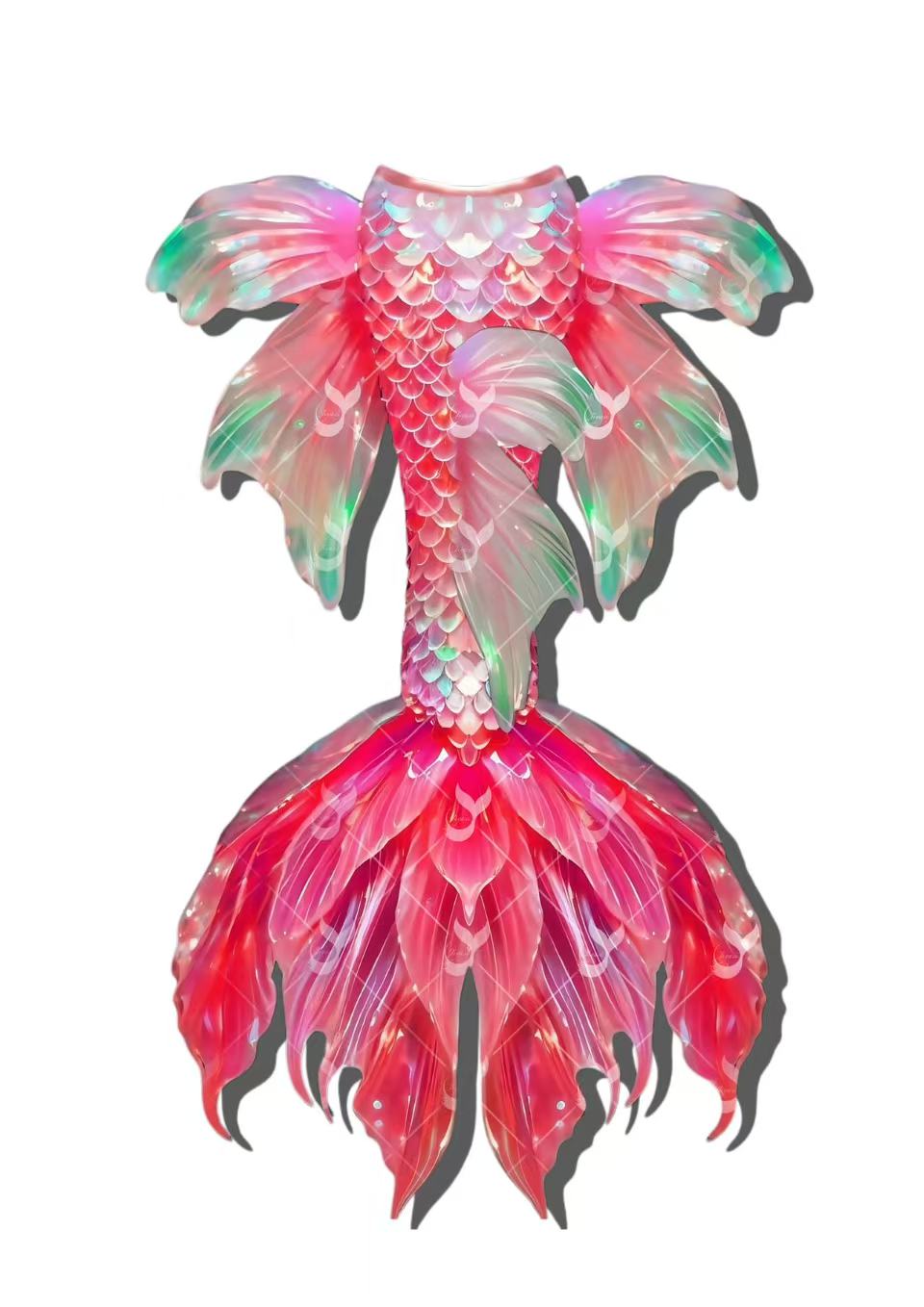 JIYASI Golden Dream Mermaid Tail