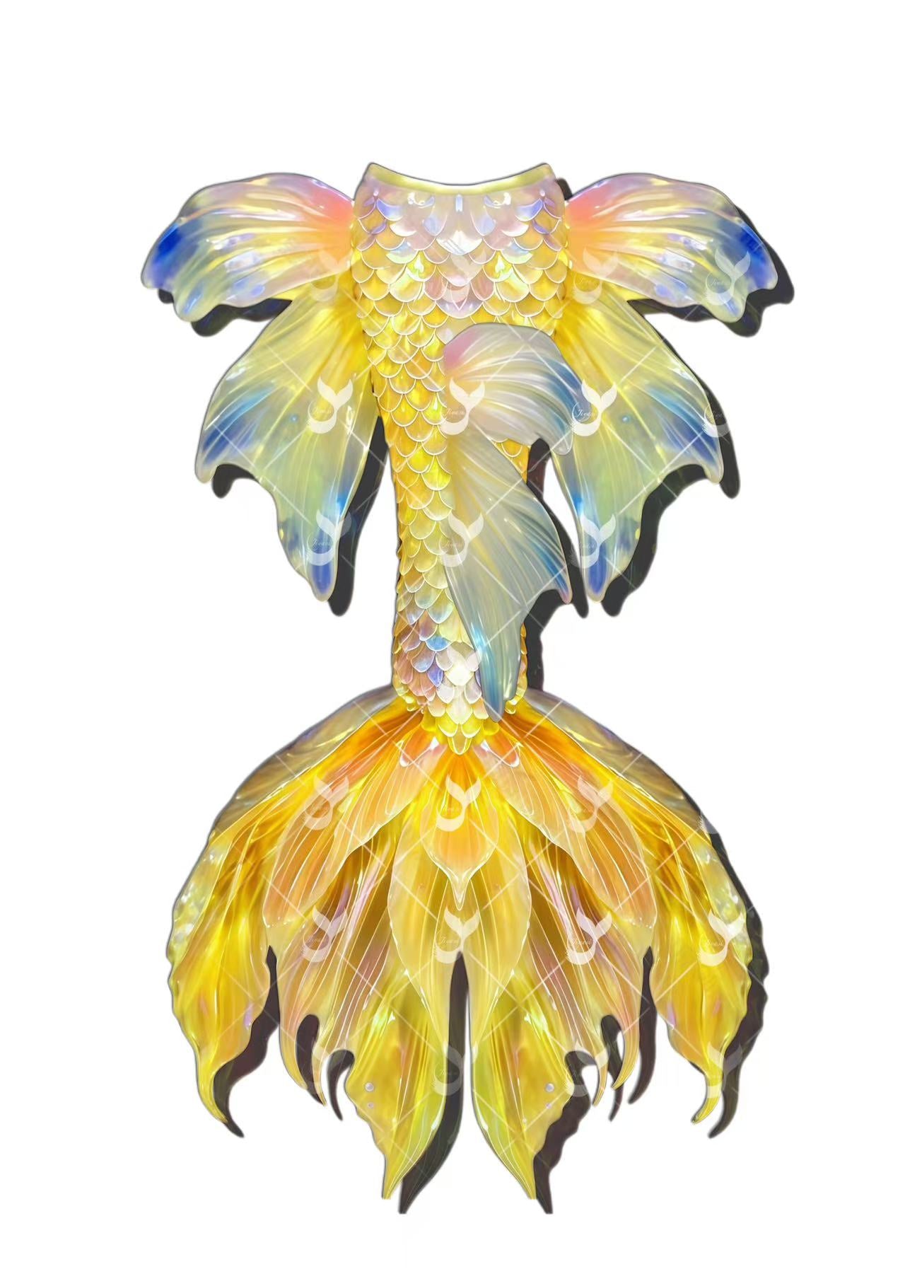 JIYASI Golden Dream Mermaid Tail