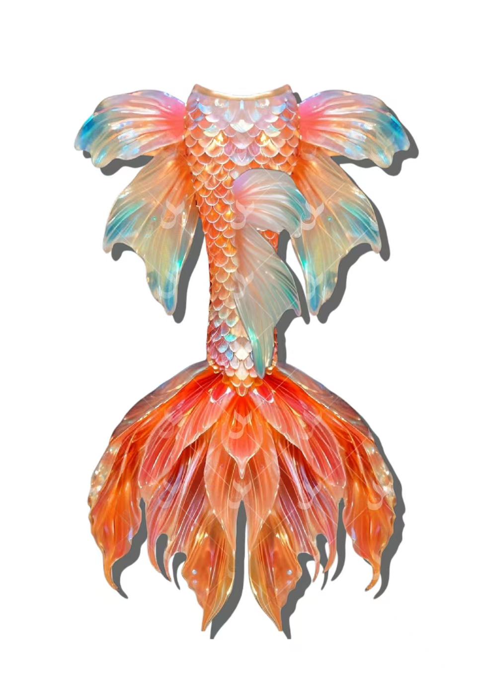 JIYASI Golden Dream Mermaid Tail