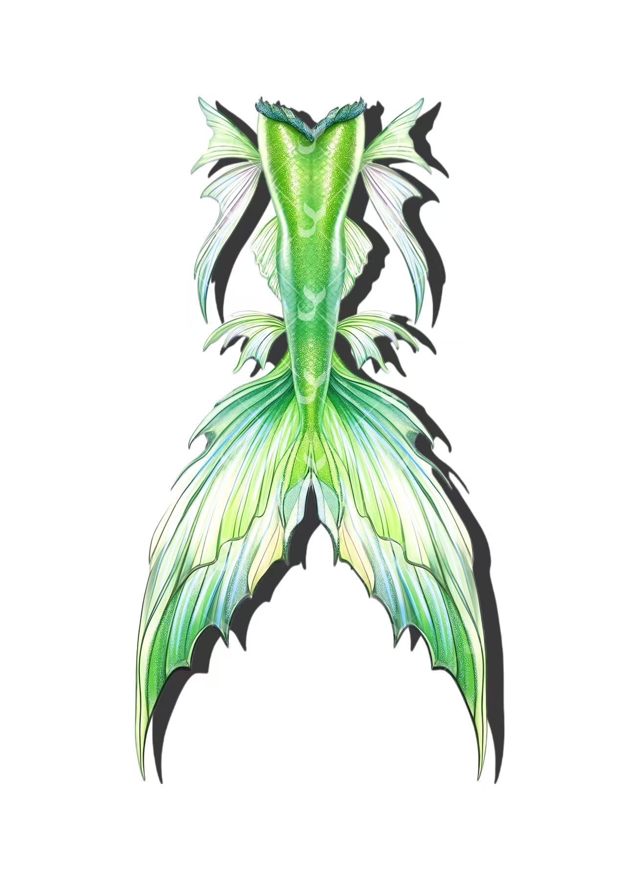 JIYASI Glimmer Scales Mermaid Tail