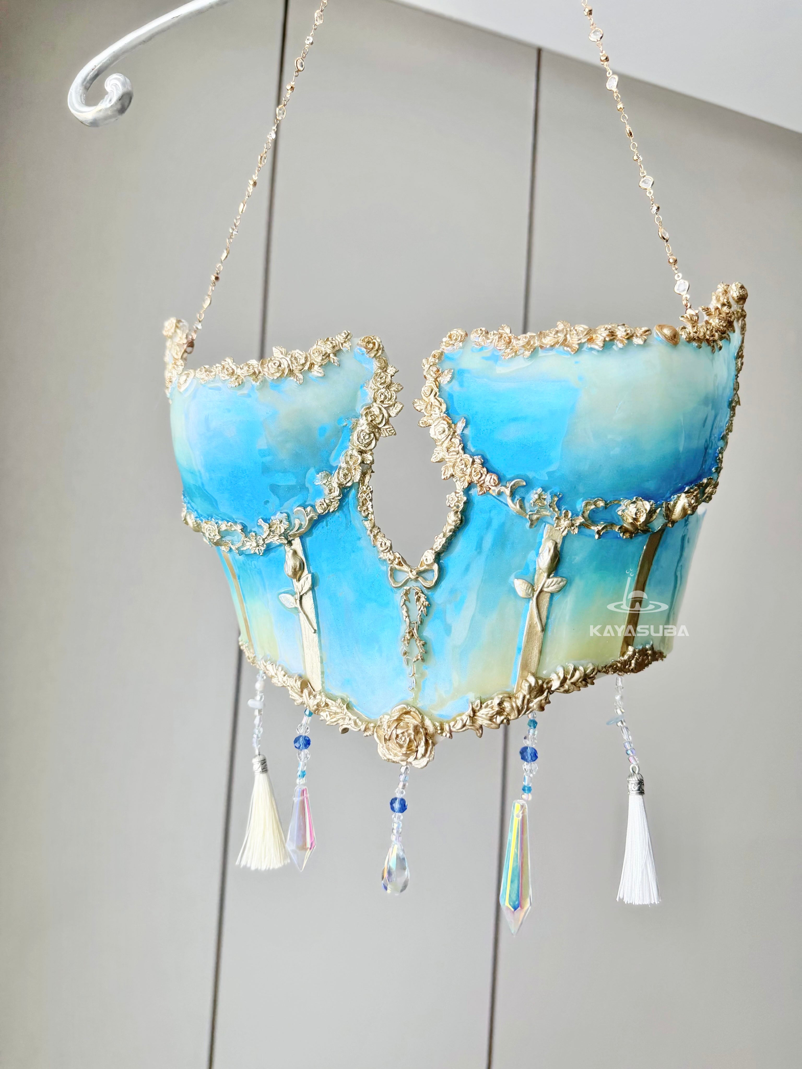 Rosy Waves Mermaid Top