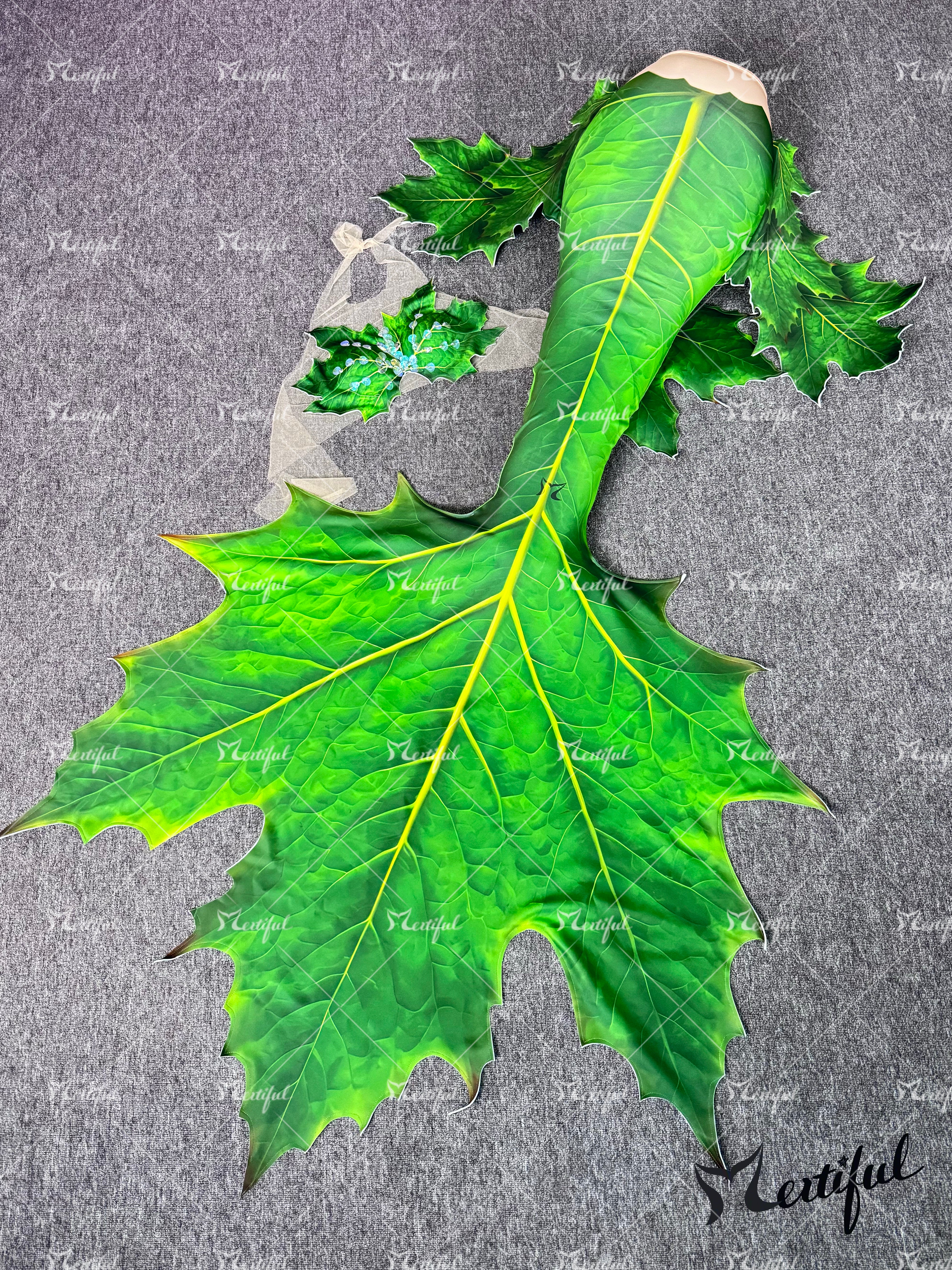 Mertiful Fallen Leaves Mermaid Tail
