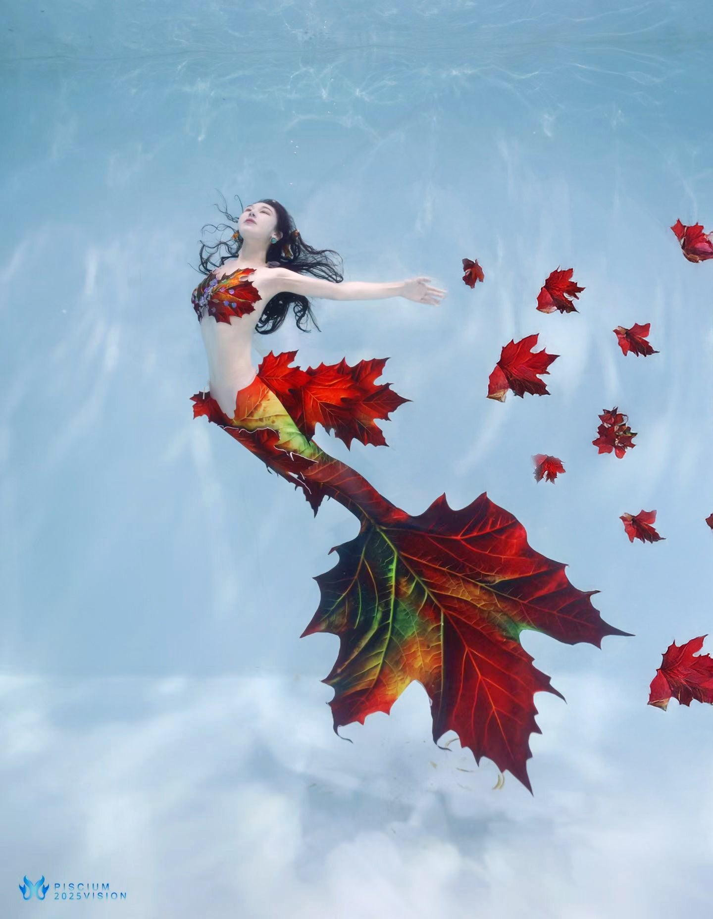 Mertiful Fallen Leaves Mermaid Tail