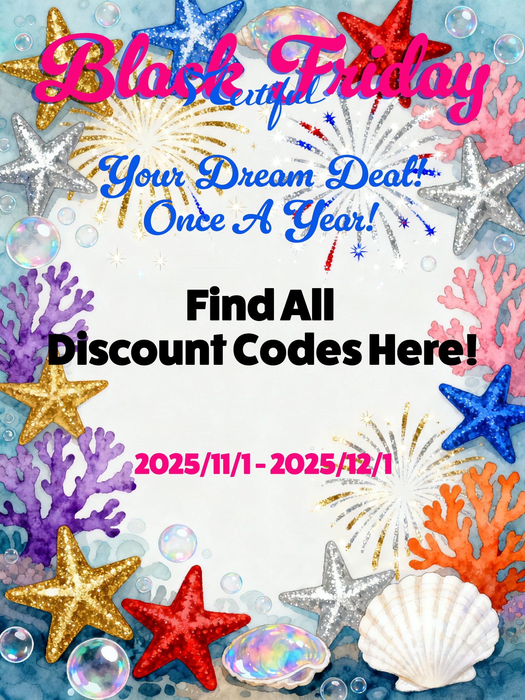 BLACK FRIDAY month DISCOUNT CODES